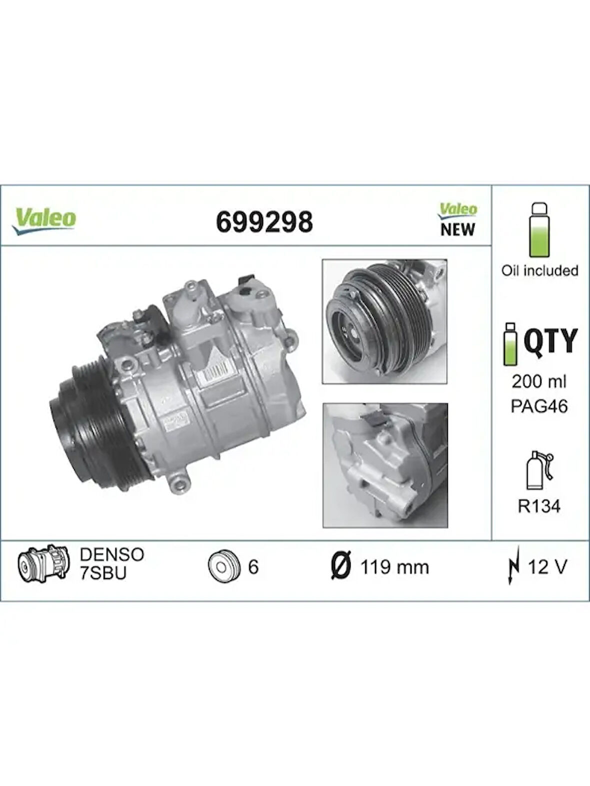 KLIMA KOMPRESORU W202 9300 S202 9601 C208 9702 W210 9500 VITO 638 9703 SPRINTER 9500
