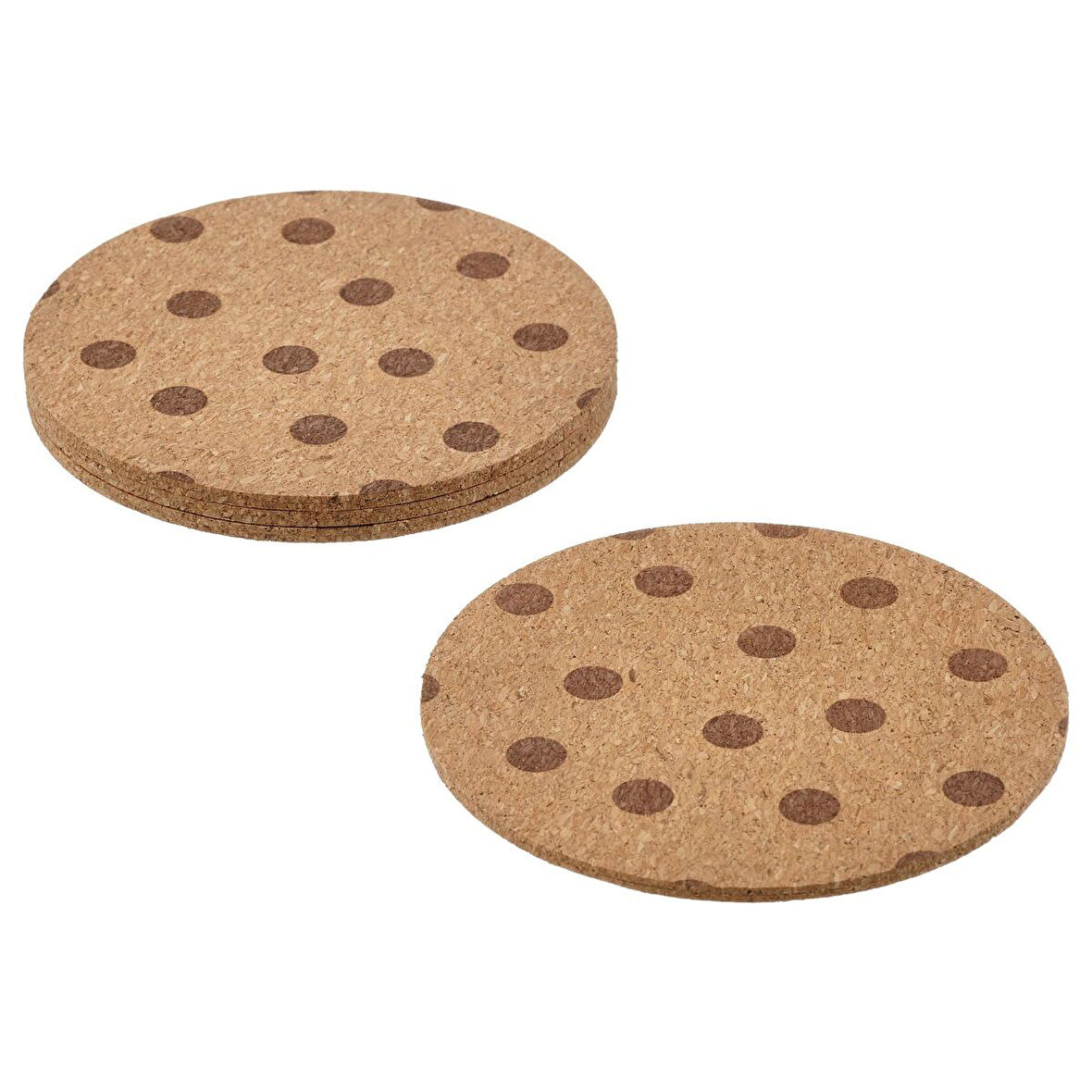 Bardak altlığı, mantar, 10 cm, 4 adet