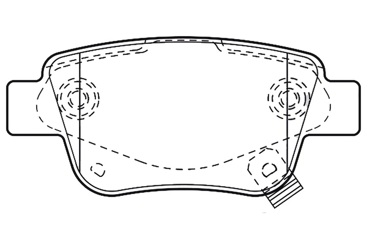 ARKA FREN BALATA TOYOTA AVENSIS 1.6L 3ZZFE VVTI ZZT250 2003-2008 / 2.0L 1AZ-FE 1AZFSE AZT250 2003-2008 0446605010 0446605020 0446628110