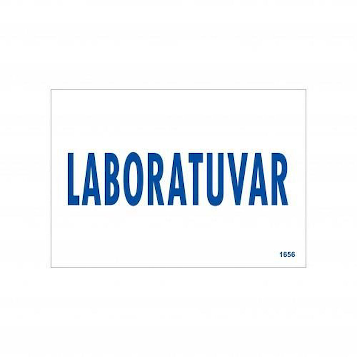 Laboratuvar Uyarı Levhası 17,5x25 KOD:1656