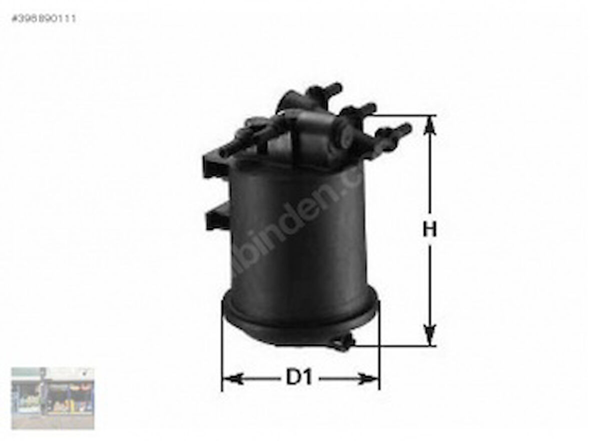 Renault Yakıt Filtresi Kangoo Laguna I Laguna II Megane I Scenic I Master II 1,9dci (kutuklu) - Sardes Sf242