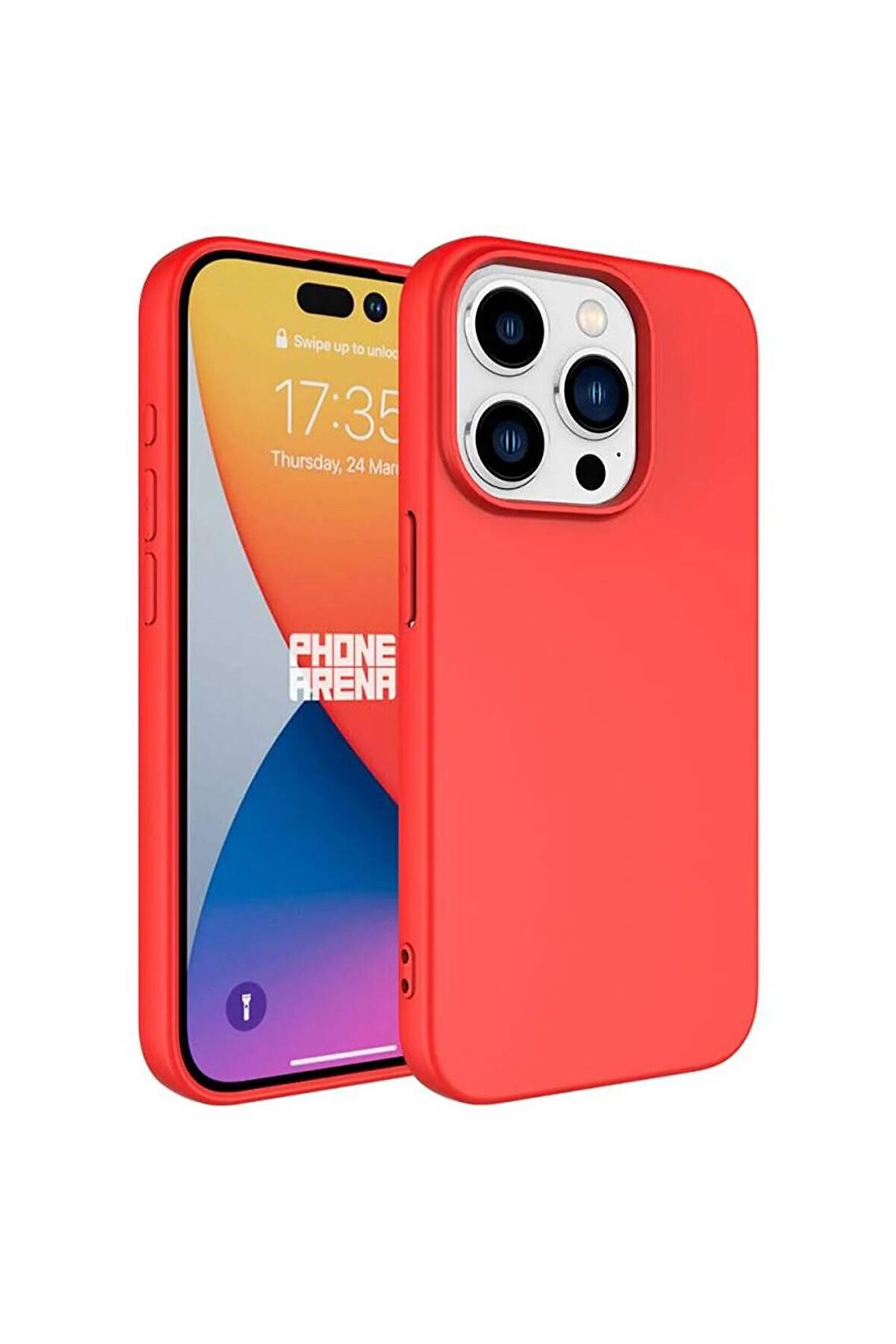 Apple iPhone 15 Pro Max ile Uyumlu Kılıf Kadife Süet İç Yüzey Lansman Renkler Telefon Kılıfı Kapak