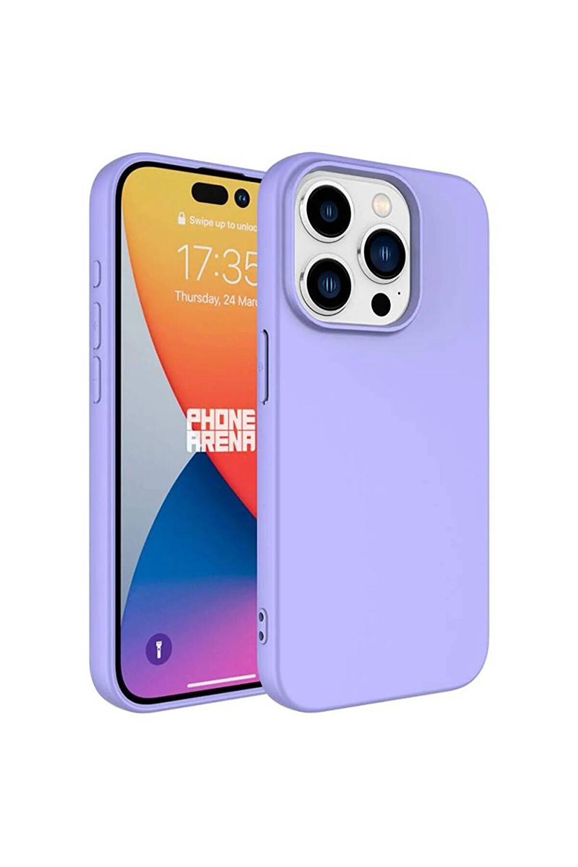 Apple iPhone 15 Pro Max ile Uyumlu Kılıf Kadife Süet İç Yüzey Lansman Renkler Telefon Kılıfı Kapak