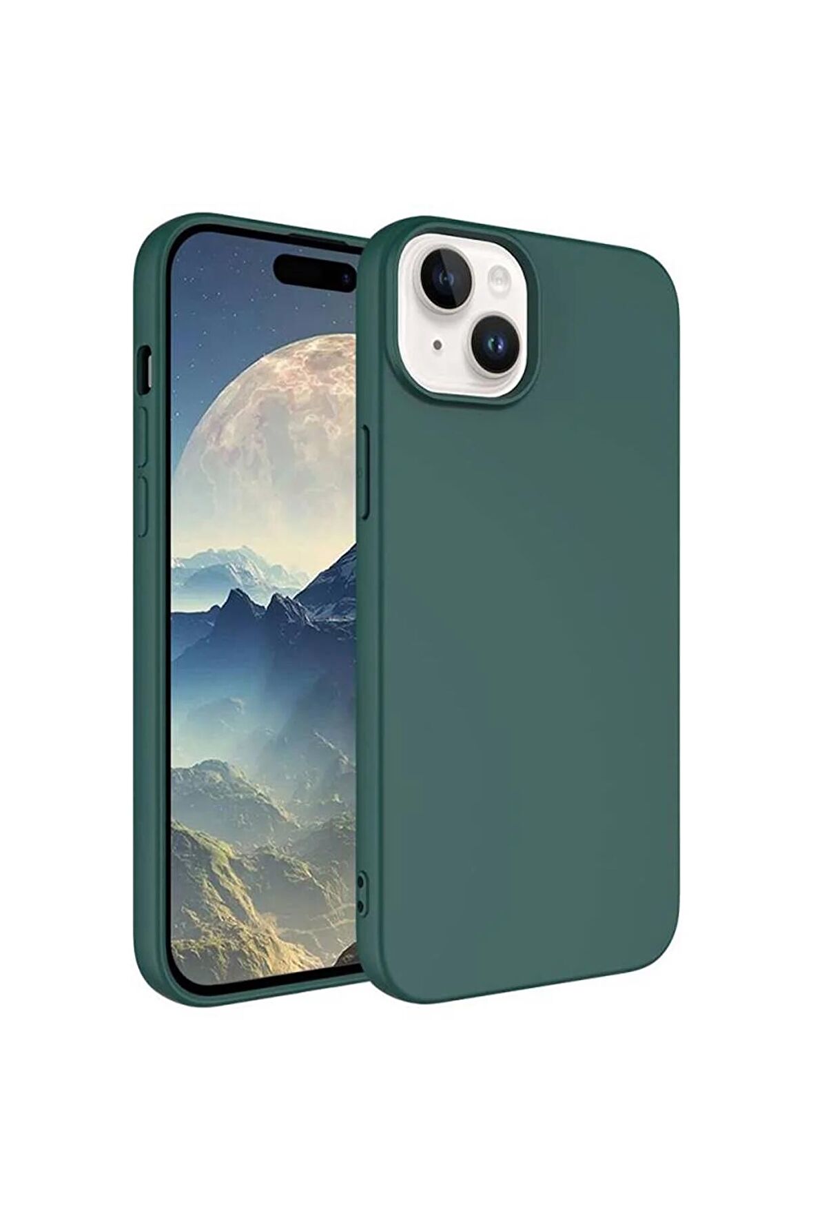 Apple iPhone 15 Plus ile Uyumlu Kılıf Kadife Süet İç Yüzey Lansman Renkler Telefon Kılıfı Kapak