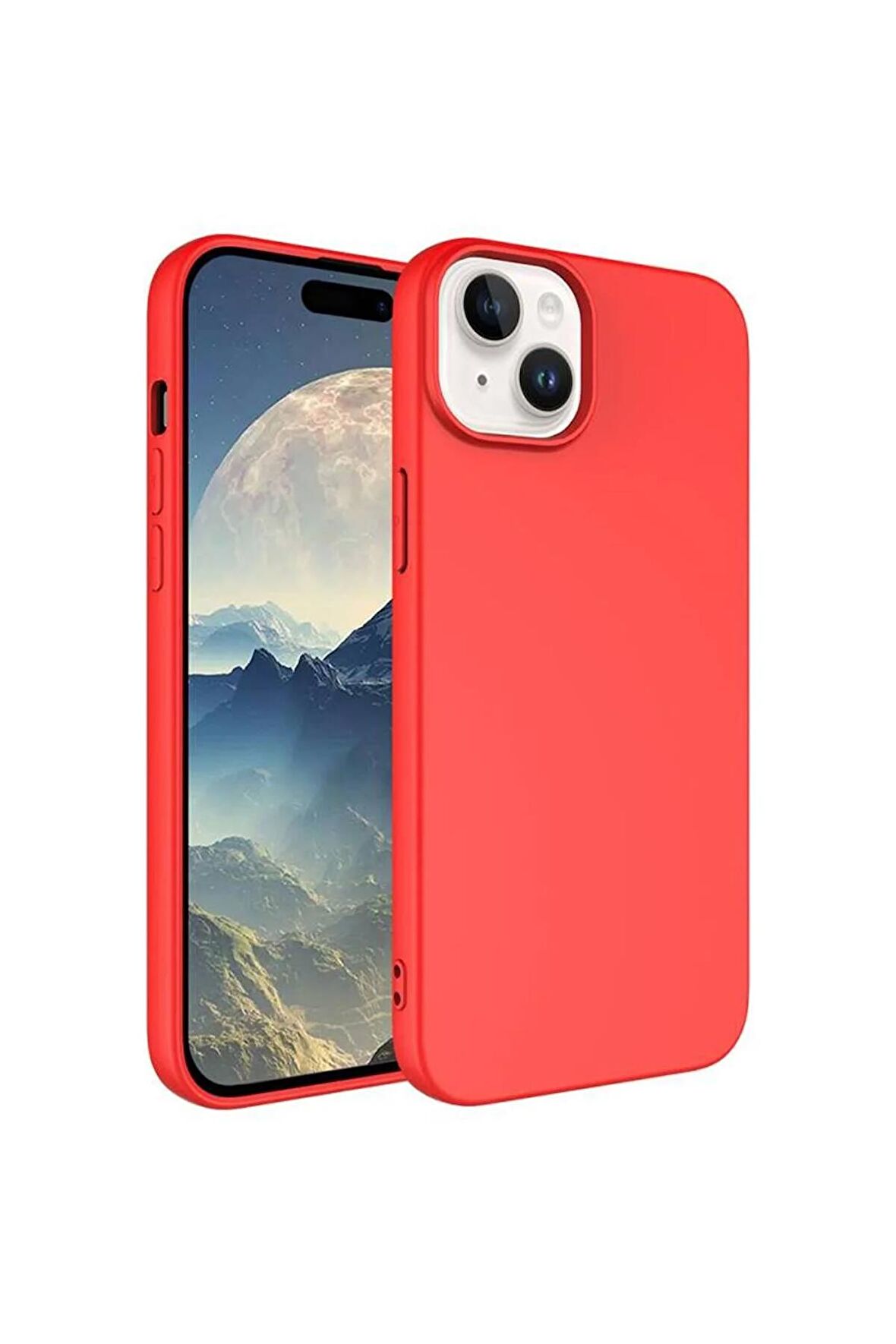 Apple iPhone 15 ile Uyumlu Kılıf Kadife Süet İç Yüzey Lansman Renkler Telefon Kılıfı Kapak