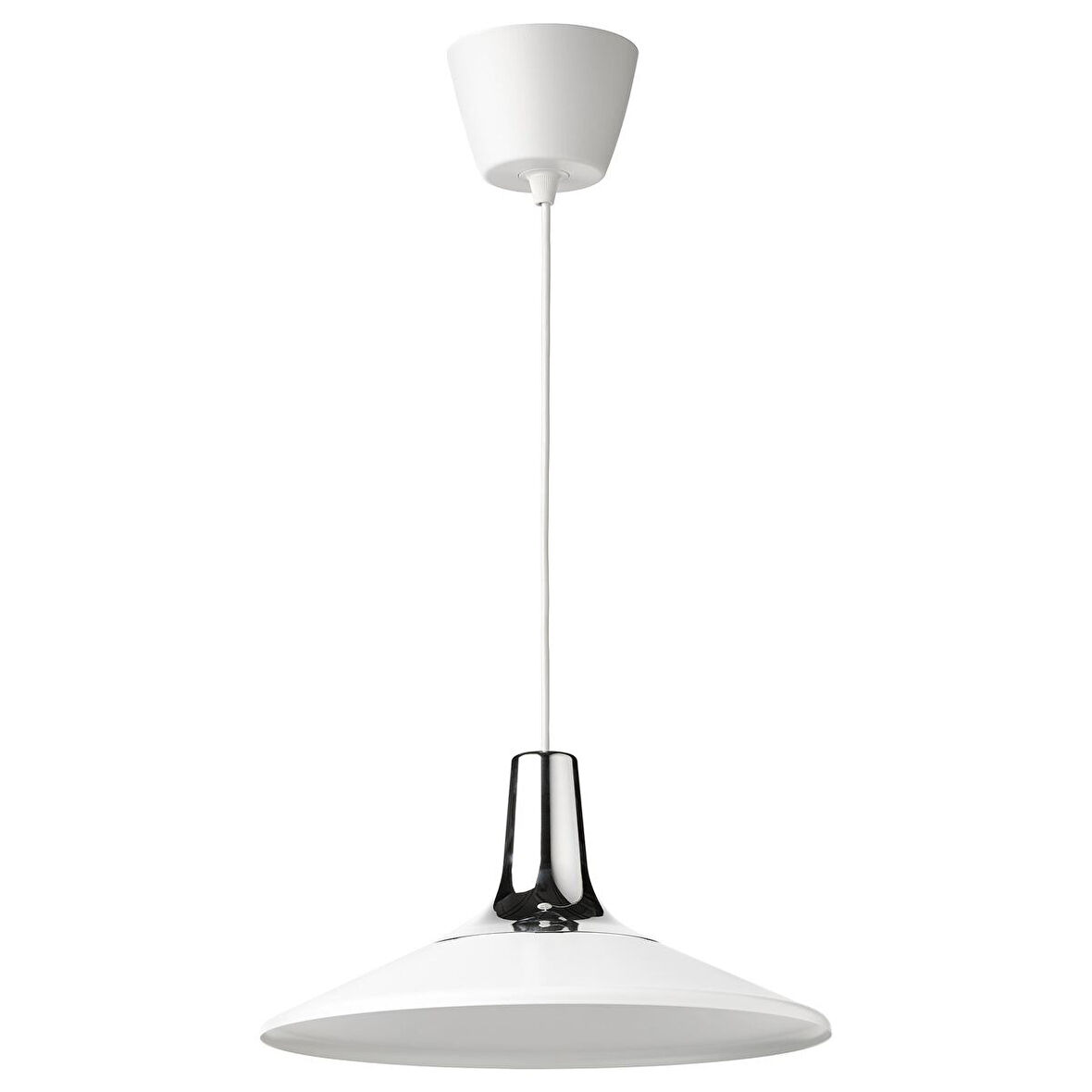 Sarkıt lamba, krom görünümlü-beyaz, 38 cm
