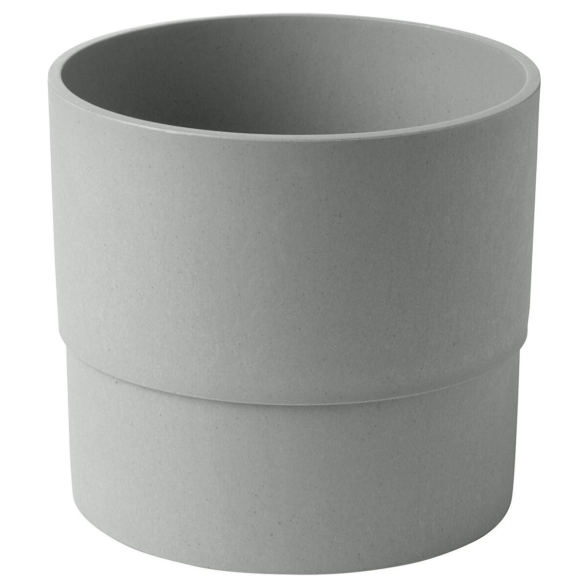 Plastik saksı, gri, 15 cm