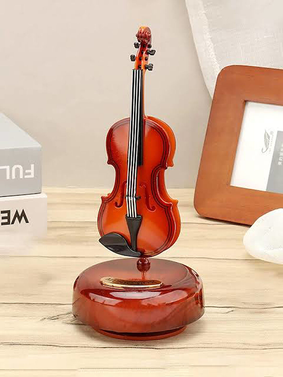 Hareketli Violin Müzik Kutusu