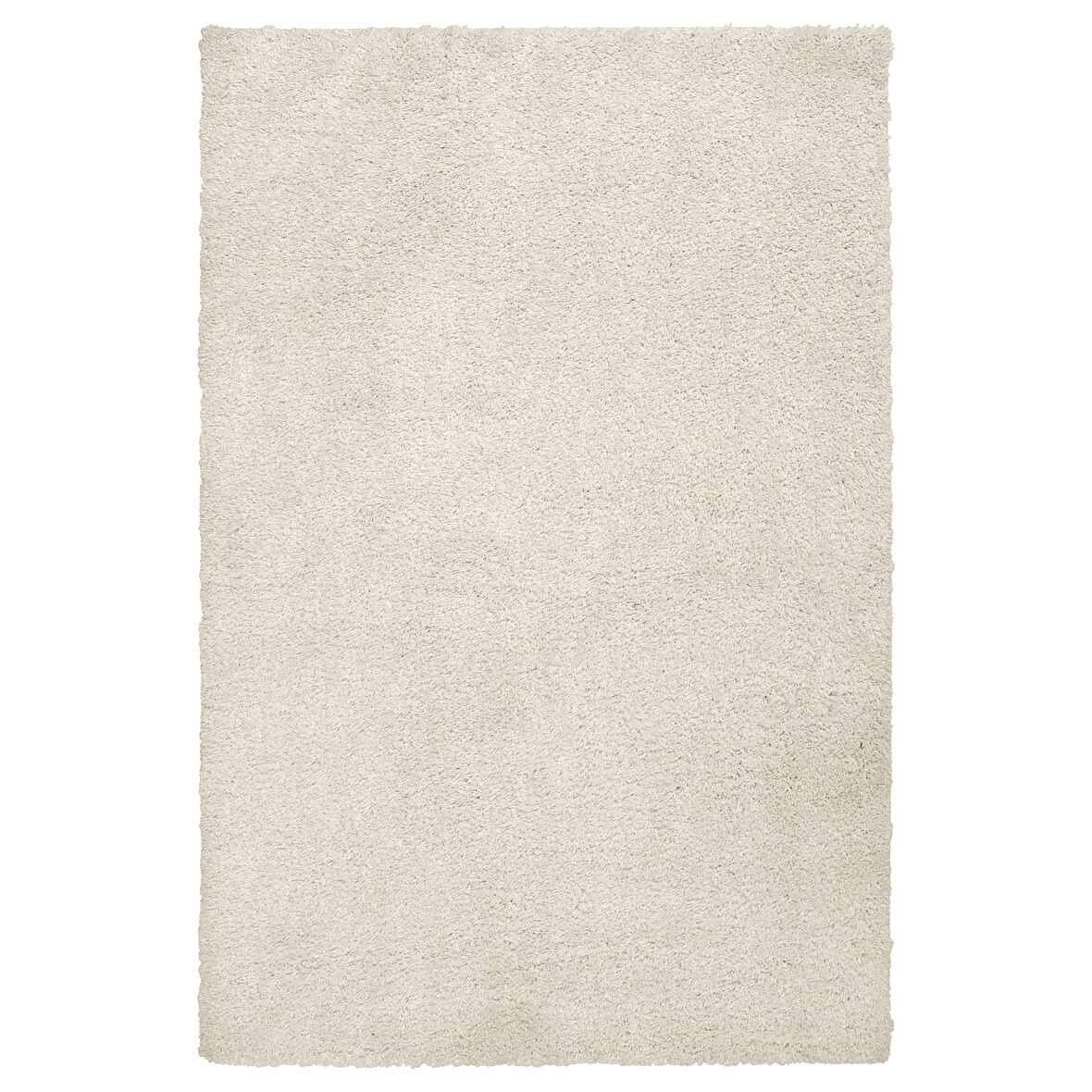 Büyük halı, kırık beyaz, 120x180 cm, dikdörtgen, uzun tüylü