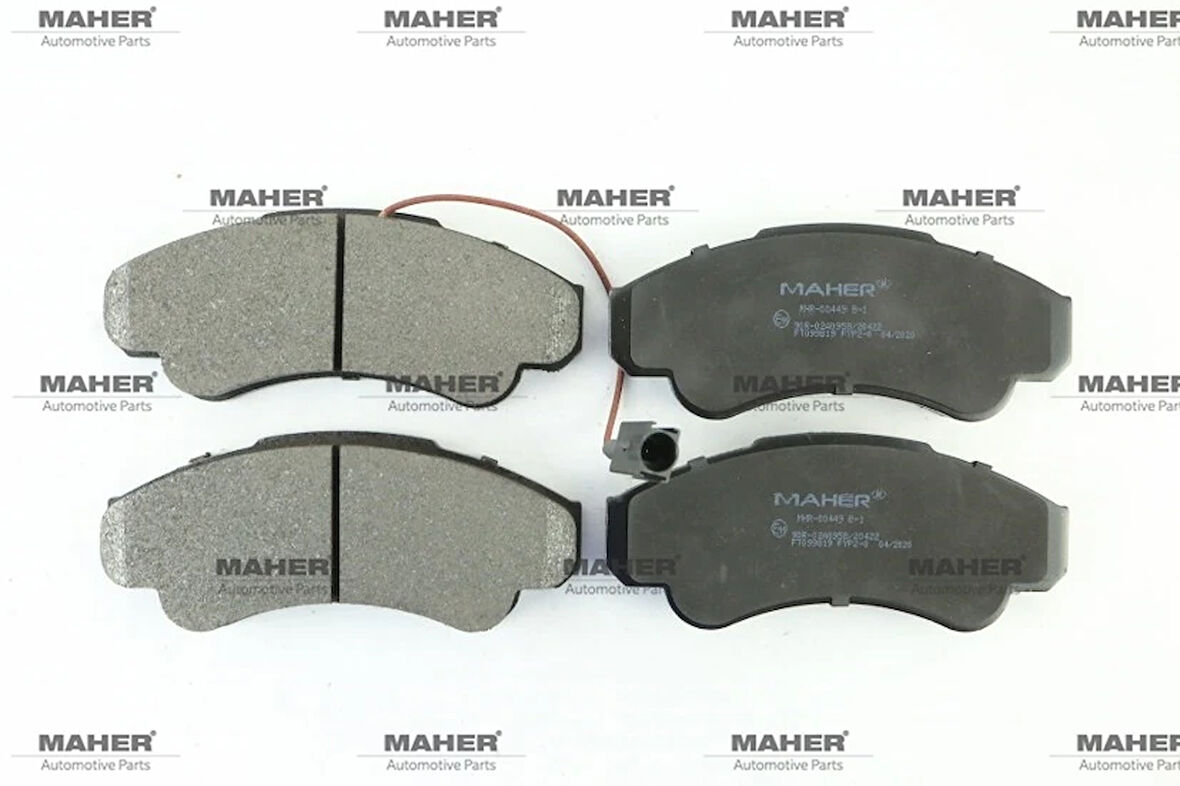 FREN BALATA DUCATO 2002-2006 / JUMPER 2 2002-2006 / BOXER 2 2002-2006 (FİŞLİ UZUNLUK 164.6MM) ÖN 77362216