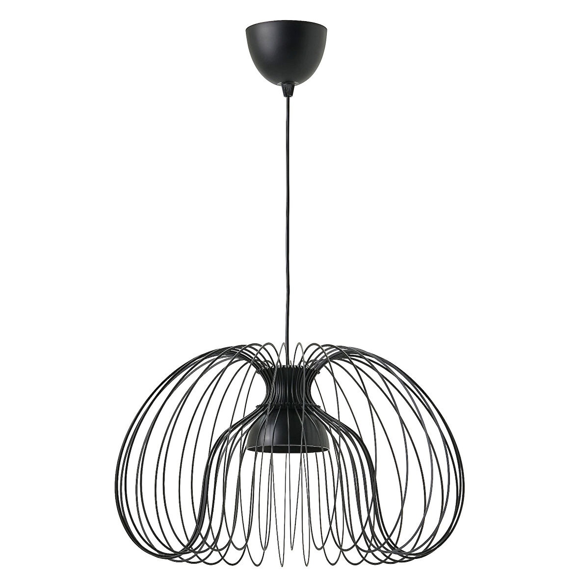 Sarkıt lamba, siyah, 52 cm
