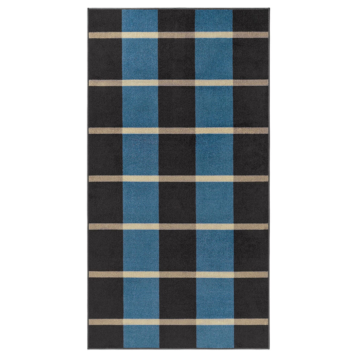 Küçük halı, gri-mavi, 80x150 cm, dikdörtgen, kısa tüylü