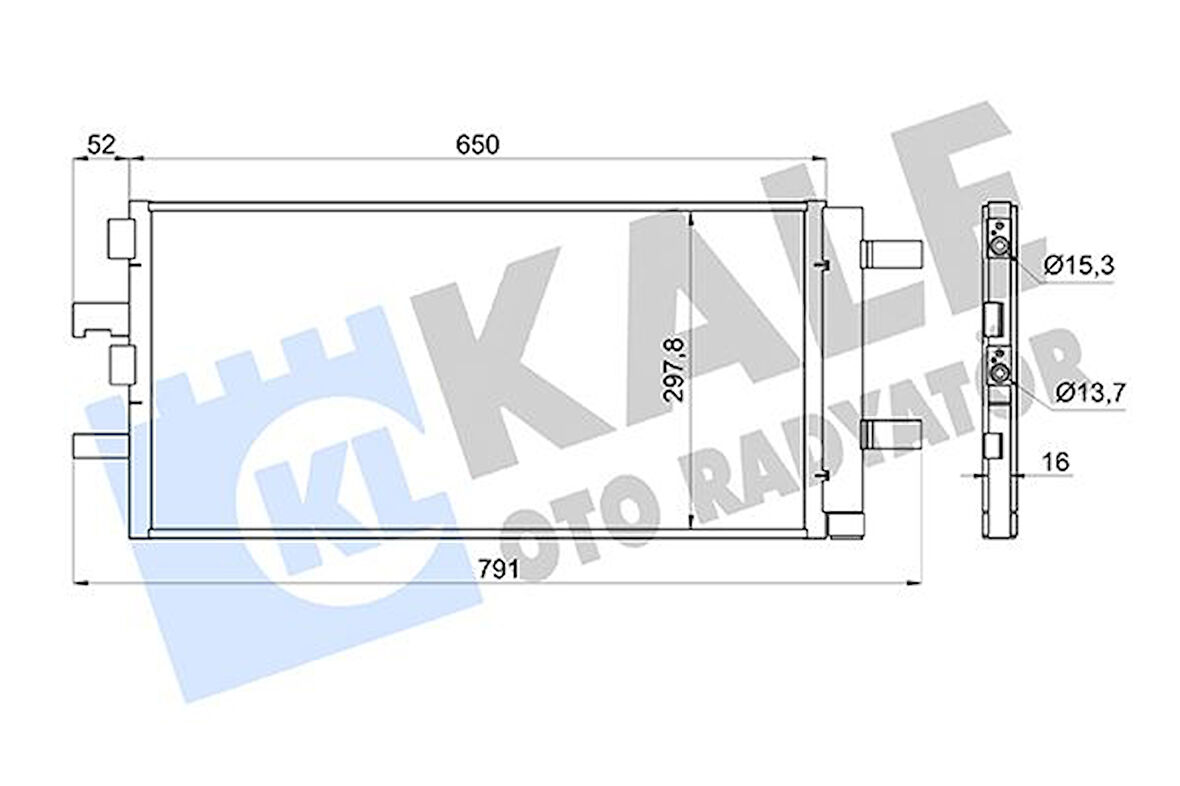 KLIMA RADYATORU BMW F40 F44 F45 F46 F48 F39 MINI COUNTRYMAN F60 64539271207
