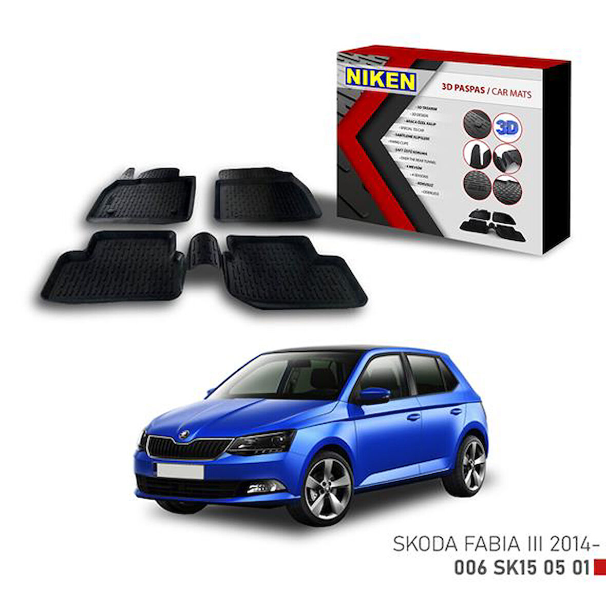 3D PASPAS SKODA FABIA 3 2014-