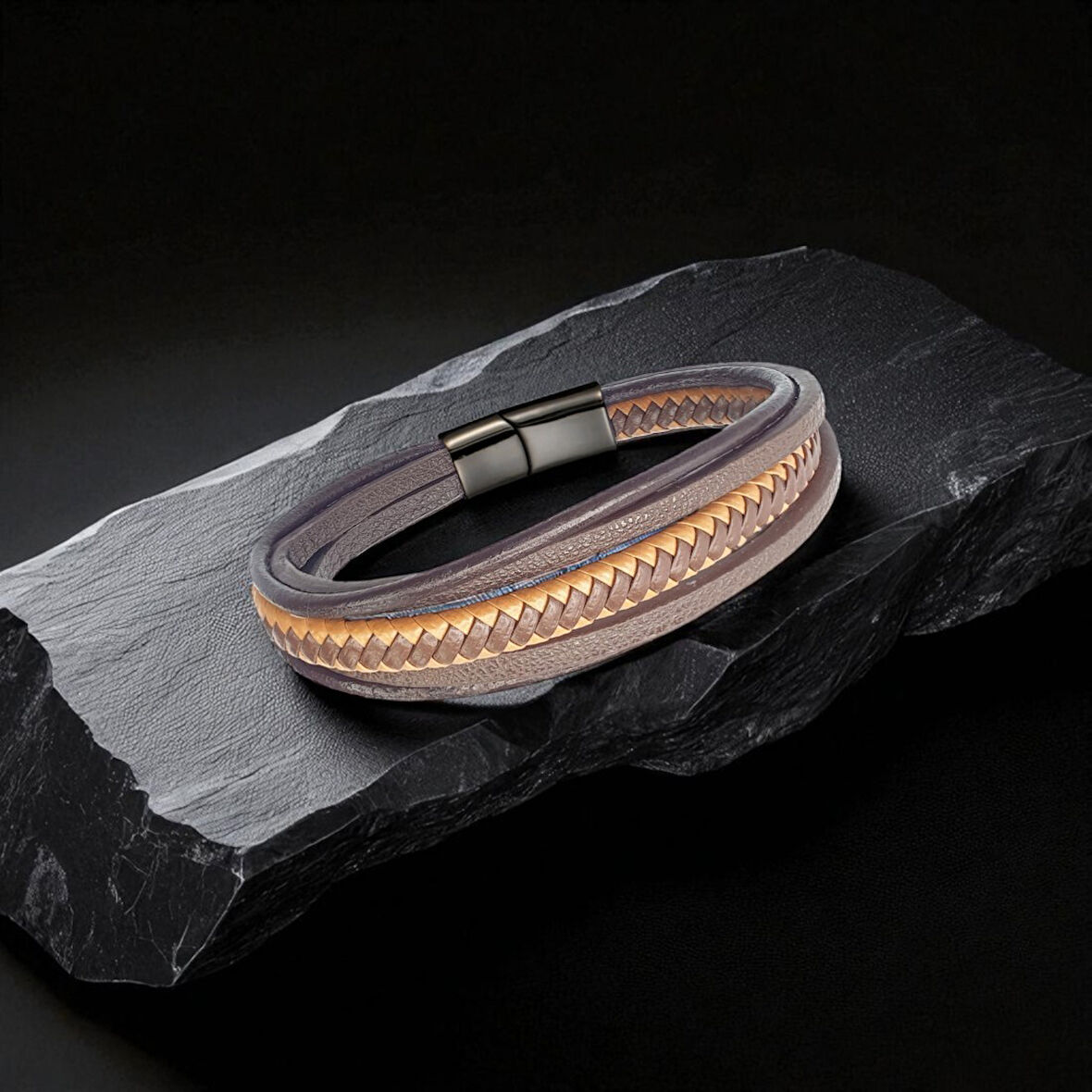  FM Taba Kahve Çoklu Deri Bileklik 31833B2D8 