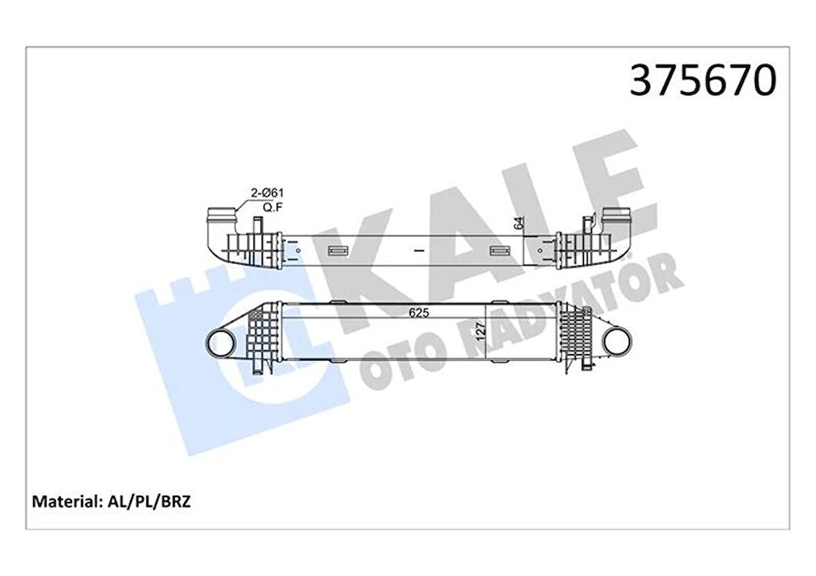 TURBOSARJ RADYATORU MERCEDES W204 S204 C204 W212 C207 A207 A2045000000
