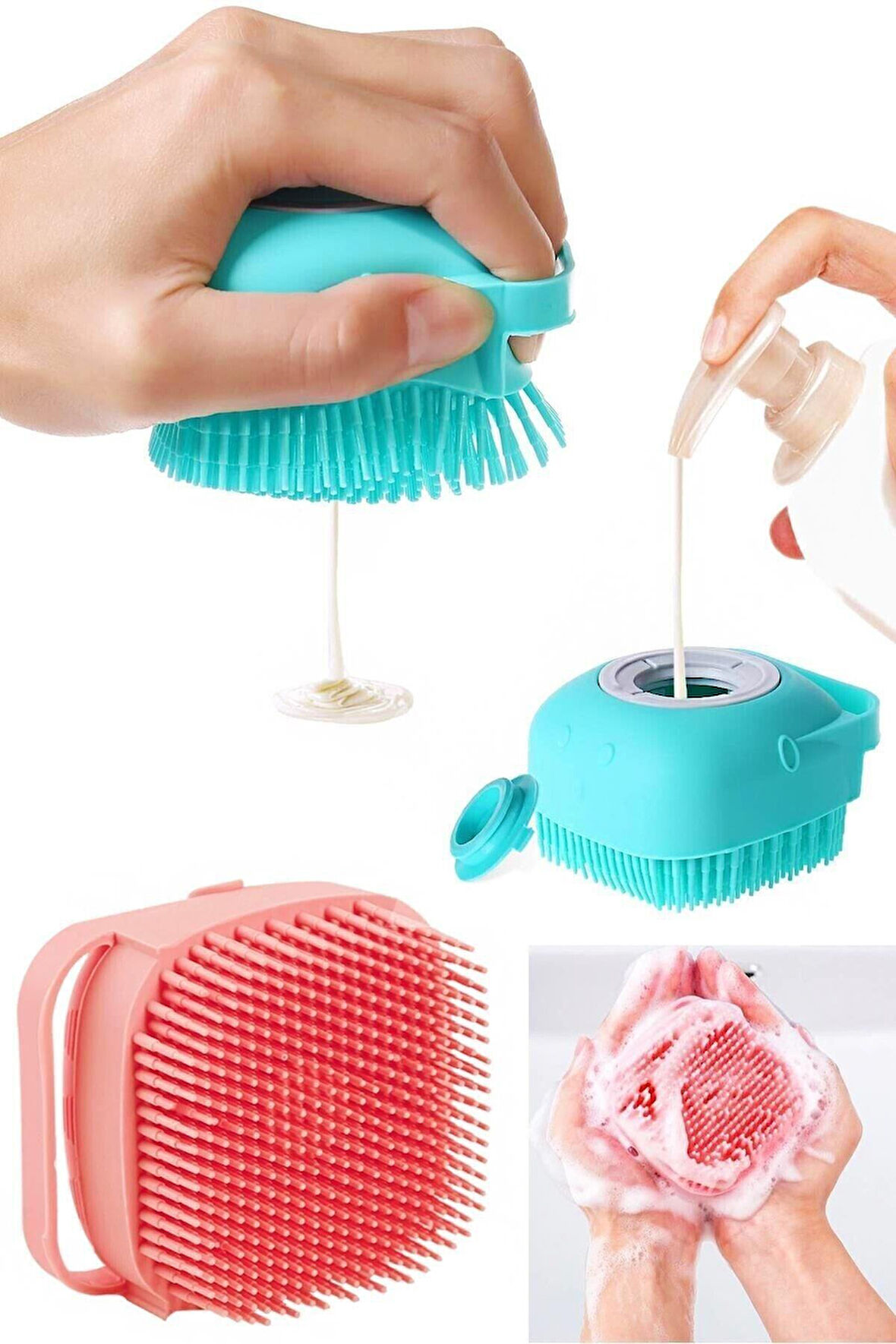 Duş Jeli Hazneli Banyo Masaj Kesesi