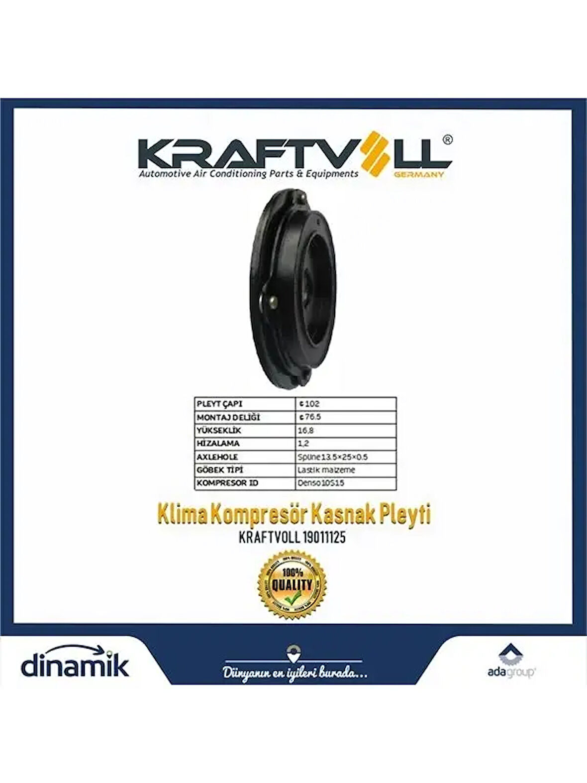 KLIMA KOMPRESOR GOBEGI TOYOTA/BMW/MERCEDES DNS-10S15-RUBBER