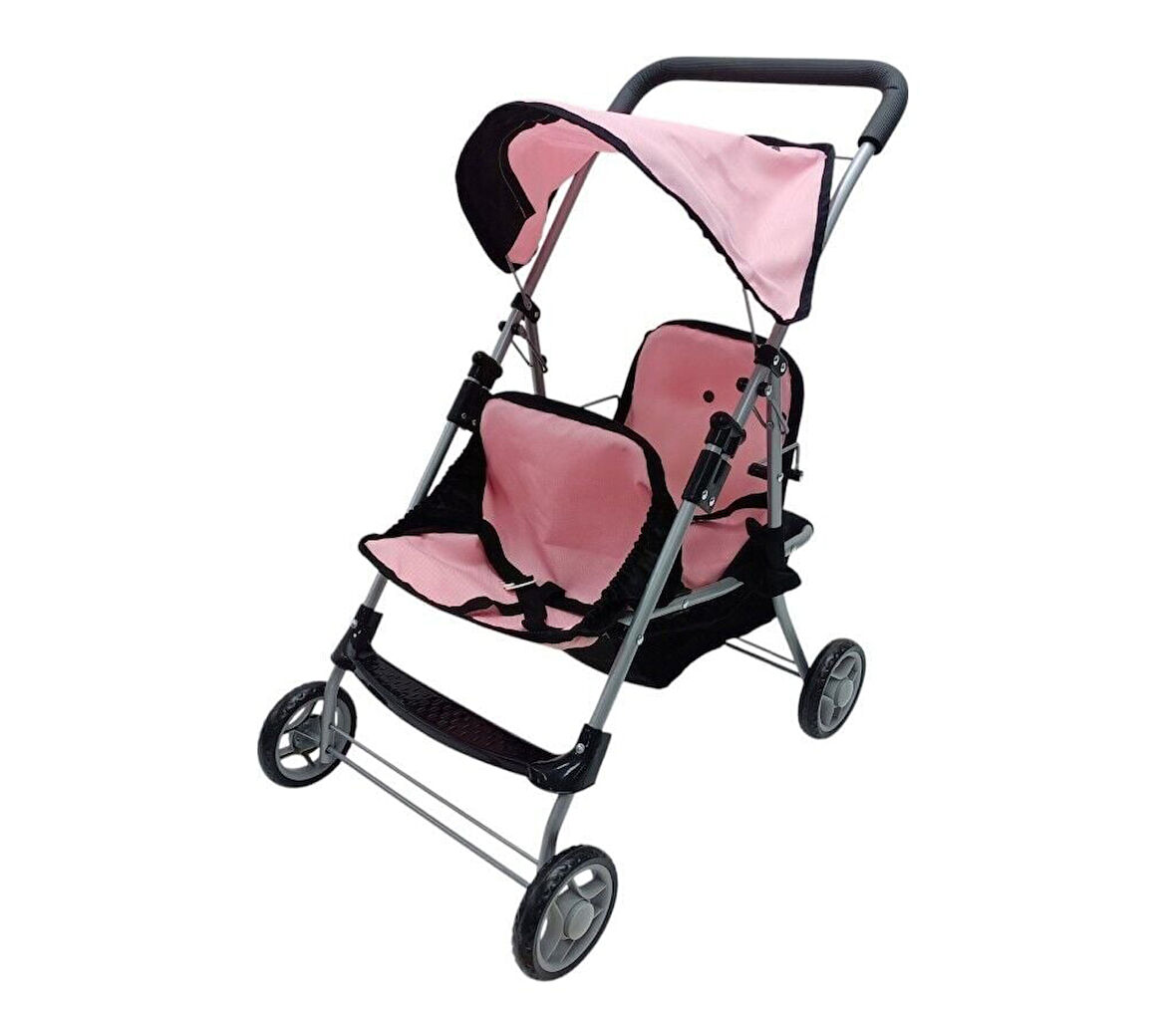 FL9198 KATLANIR GOLGELIKLI IKILI OYUNCAK BEBEK ARABASI ( PUSET)