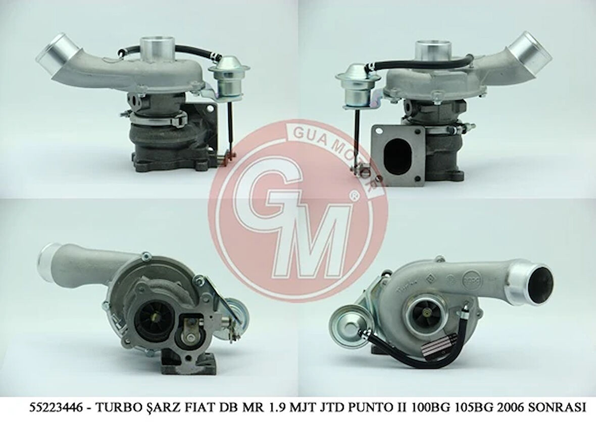 TURBO ŞARJ FIAT DOBLO MARİA 1.9 MJT JTD PUNTO 2 STİLO 100BG 105BG 2006 SONRASI 55223446 55192810 55205488