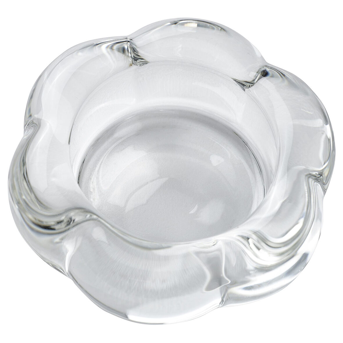 Tealight mumluk, saydam cam, 3 cm