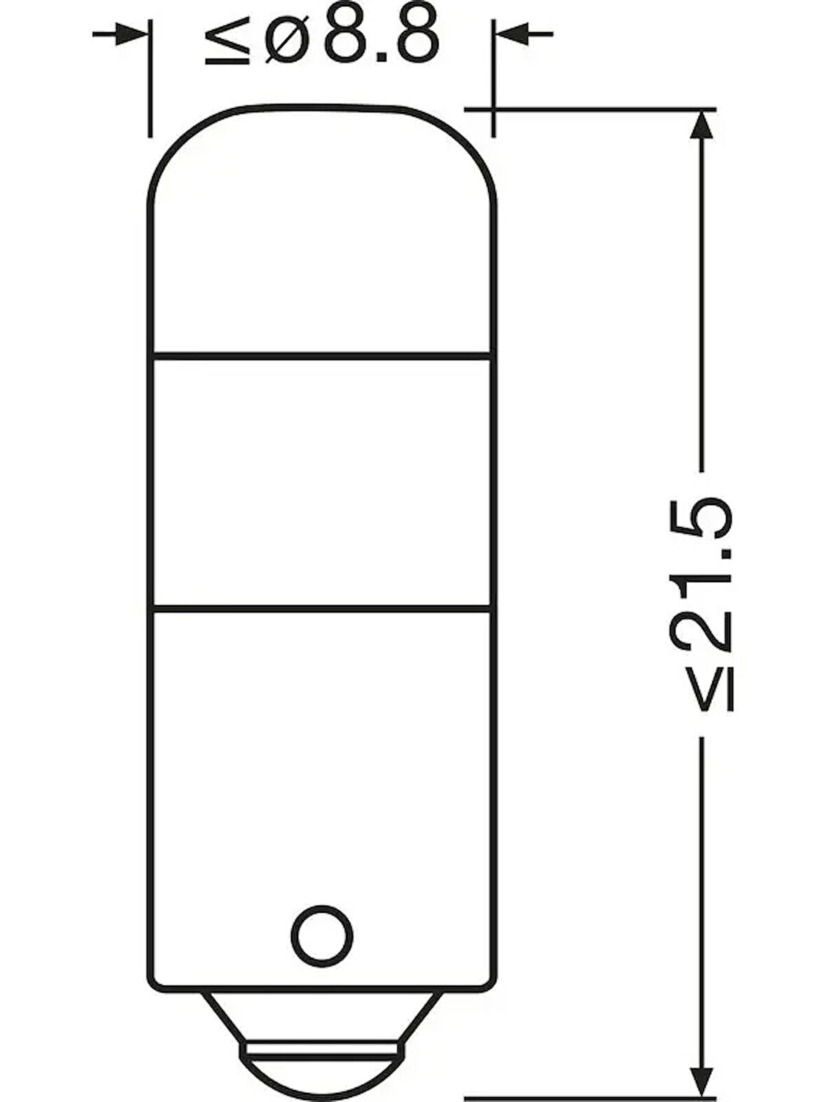 LED AMPUL 12 V T4W