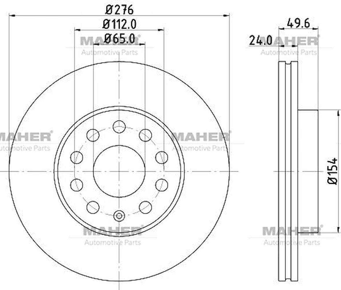FREN DİSKİ GOLF7 / A3 / LEON / OCTAVIA 2013 ÖN 276MM 5Q0615301A (2 ADET)
