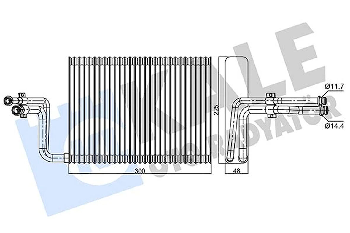 EVAPORATOR BMW E81 E82 E87 E90 F20 E84 F25 64119256346 64119290888