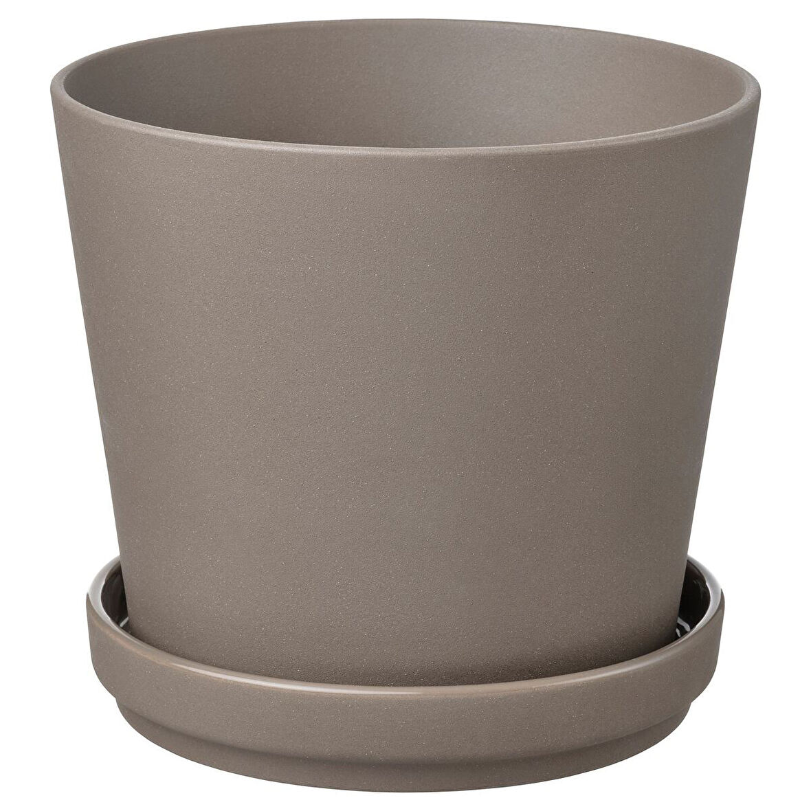 Toprak saksı, gri-kahverengi, 15 cm, iç/dış mekan