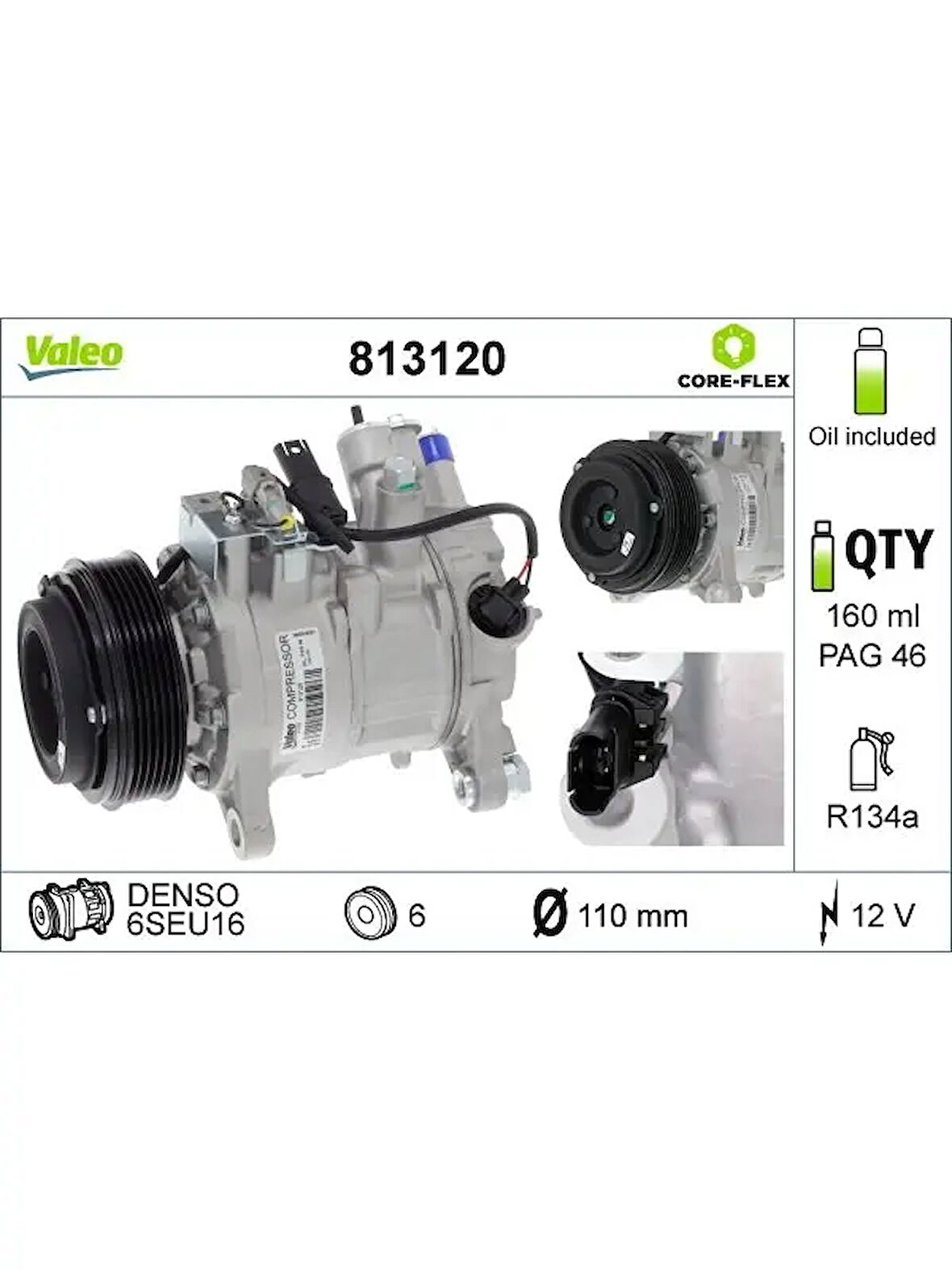 KLIMA KOMPRESORU BMW N47 N20 F20 F22 E90 E93 F30 F80 F34 F10 E84 E89