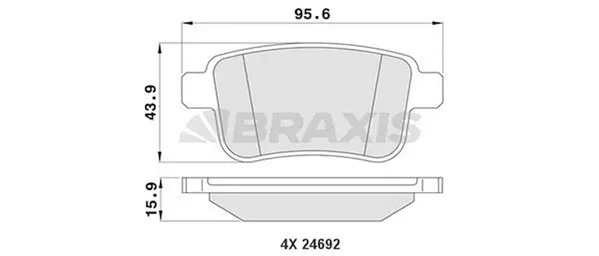 ARKA FREN BALATASI KANGOO III 08 MERCEDES CITAN 1321 1.2 TCE 1.5 DCI 1.6