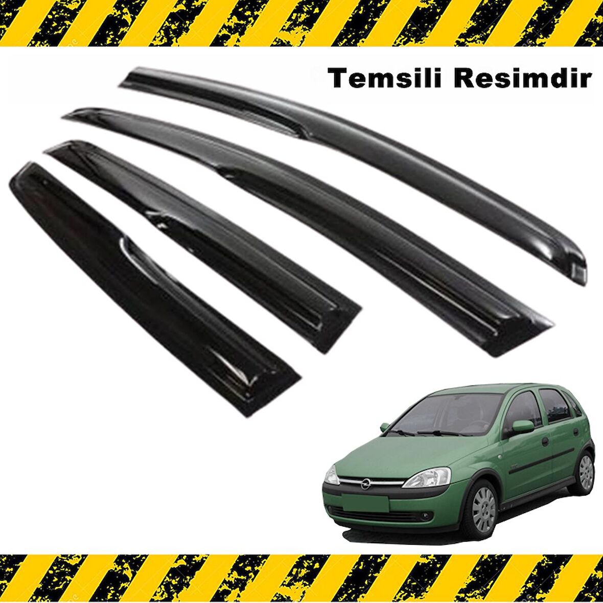 Opel CORSA C Mügen Cam Rüzgarlığı 2000-2006 Arası 4 Lü SET