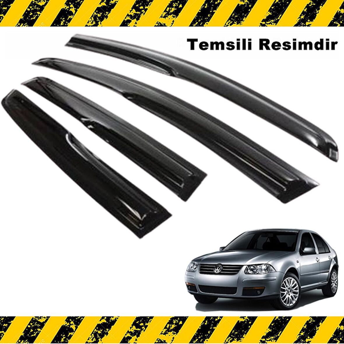 VW BORA Mügen Cam Rüzgarlığı 1998-2004 Arası 4 Lü SET