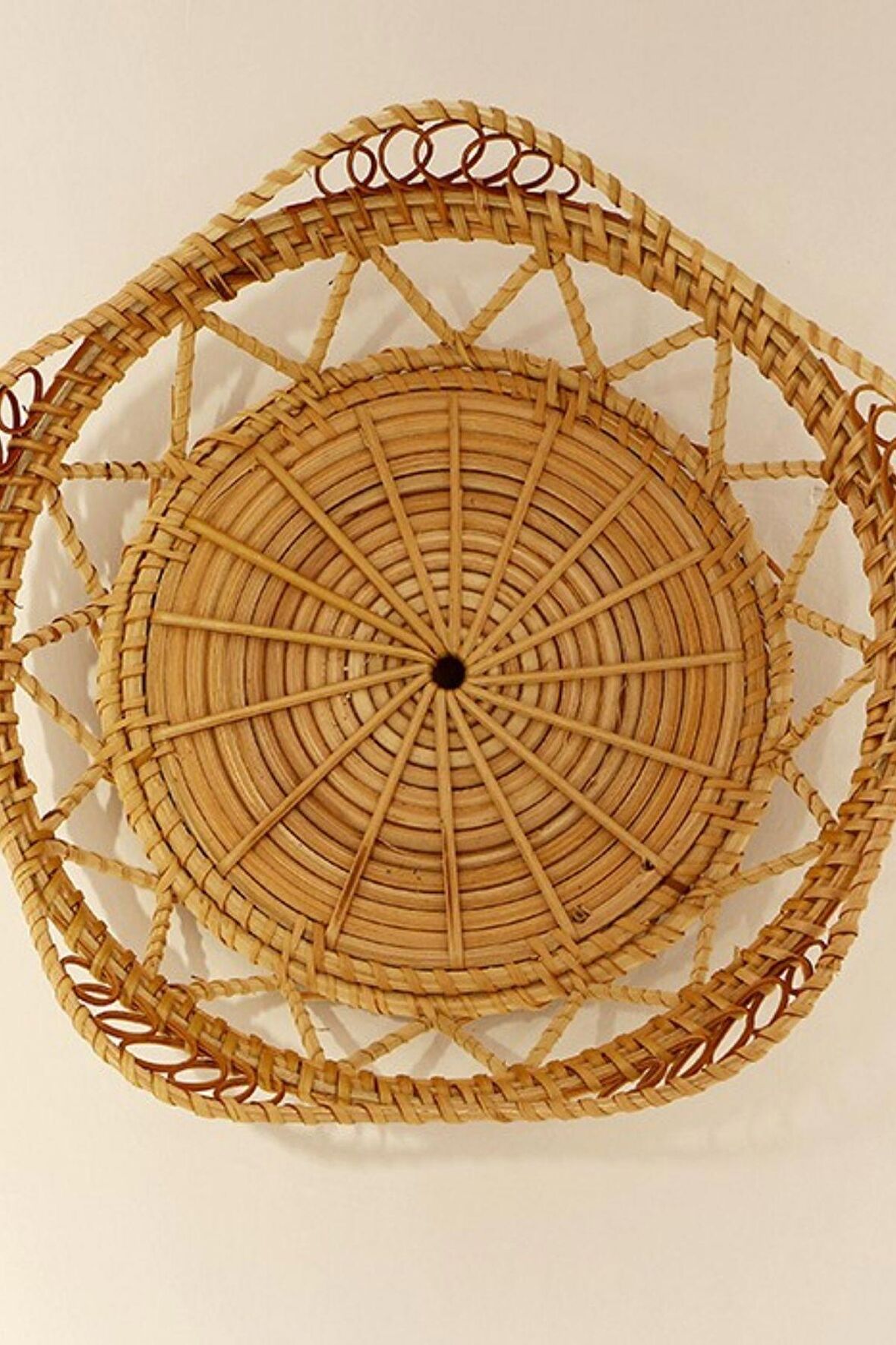 Japandi, Retro Eklektik Boho, Bohem Afrikan, İskandinav Rattan Duvar Dekoru & Supla 26x 8 cm