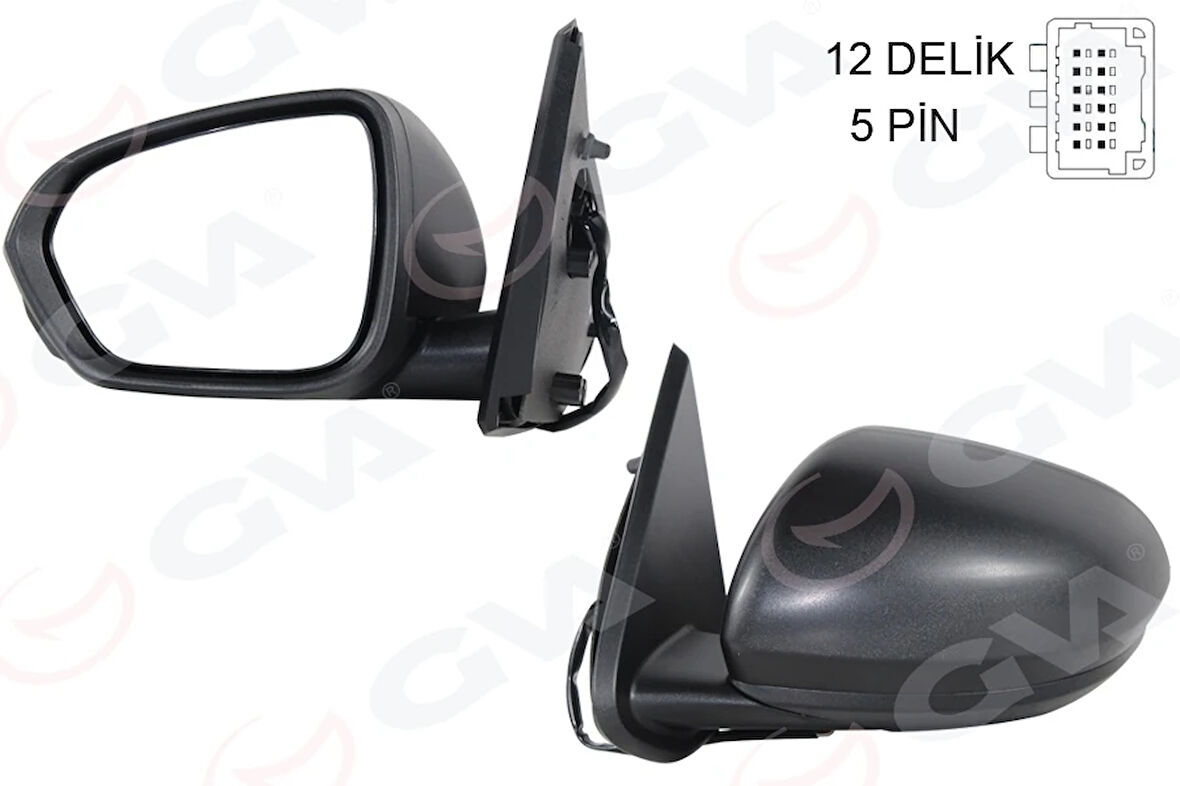 DIŞ DİKİZ AYNASI SOL ELEKTRİKLİ ISITMALI DACIA DUSTER 2017-2010 12H5P VM-6805EHL 963023958R 963734568R 963666560R