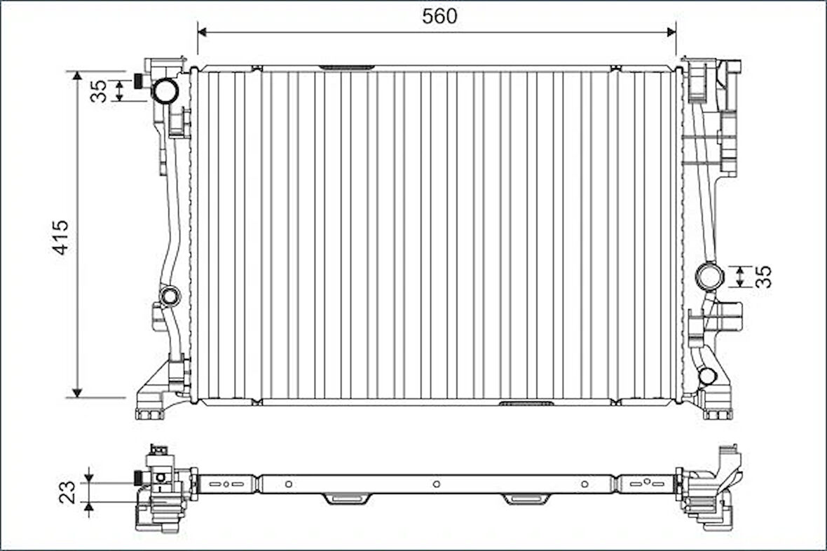 MOTOR SU RADYATORU MERCEDES W176 W246 C117 10117 10156 A2465001303