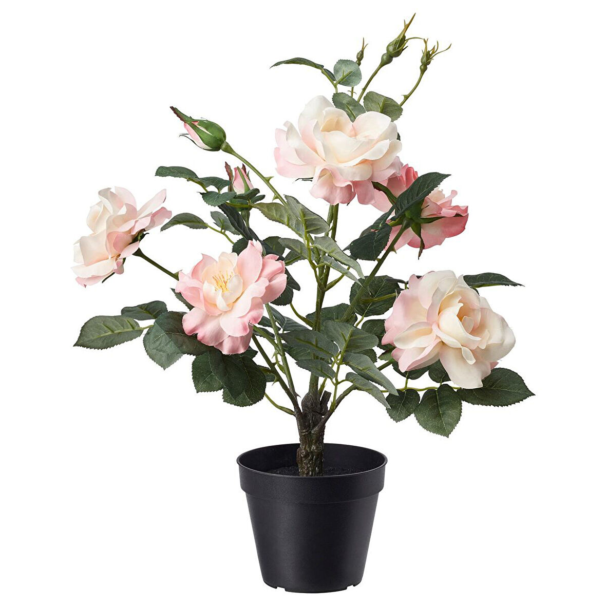 Yapay bitki, pembe, 12 cm, gül, iç/dış mekan