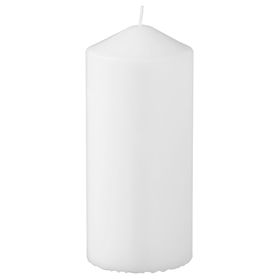 Blok mum, beyaz, 45 saat, 14 cm