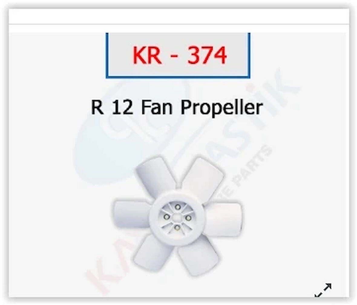 VANTİLATÖR PERVANESİ R12 TOROS 7700507890
