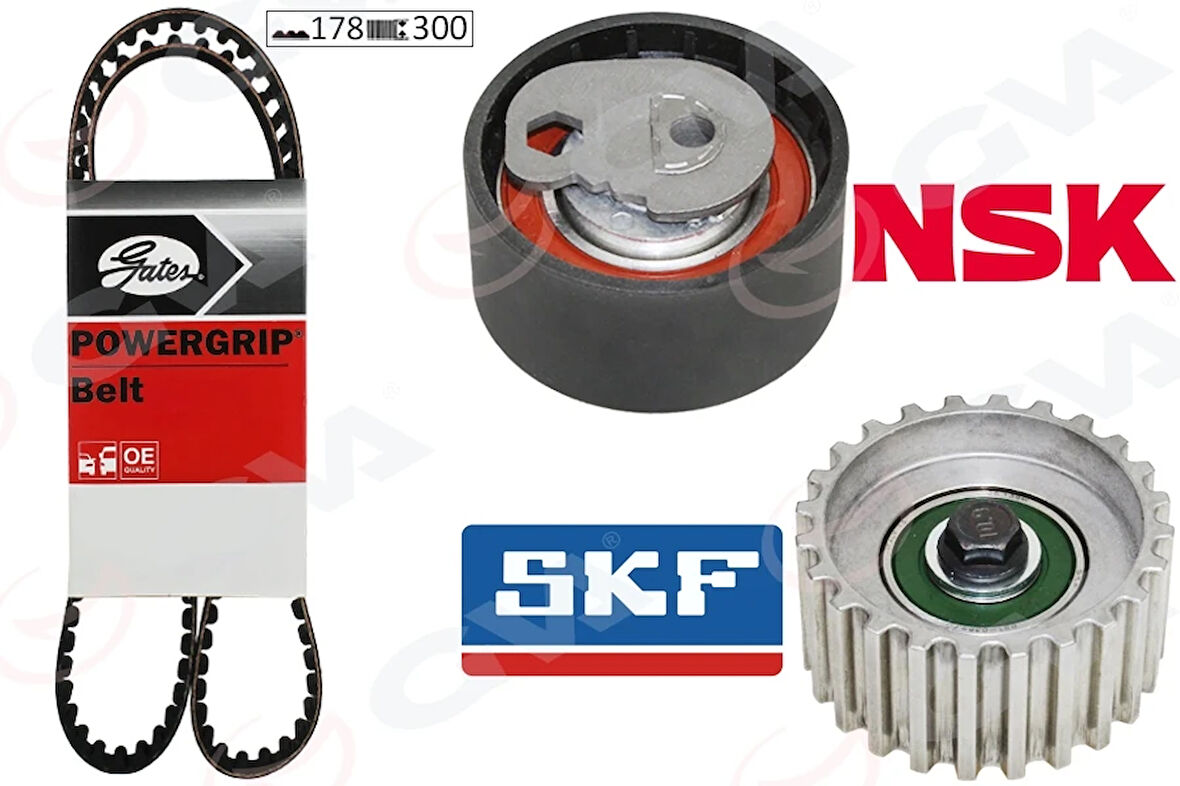 EKSANTRİK GERGİ KİTİ 178X300 DUCATO 2.3D- JTD 2006 DAILY 2-3 2002 F1AE0481C GATES KAYIŞ 71736716