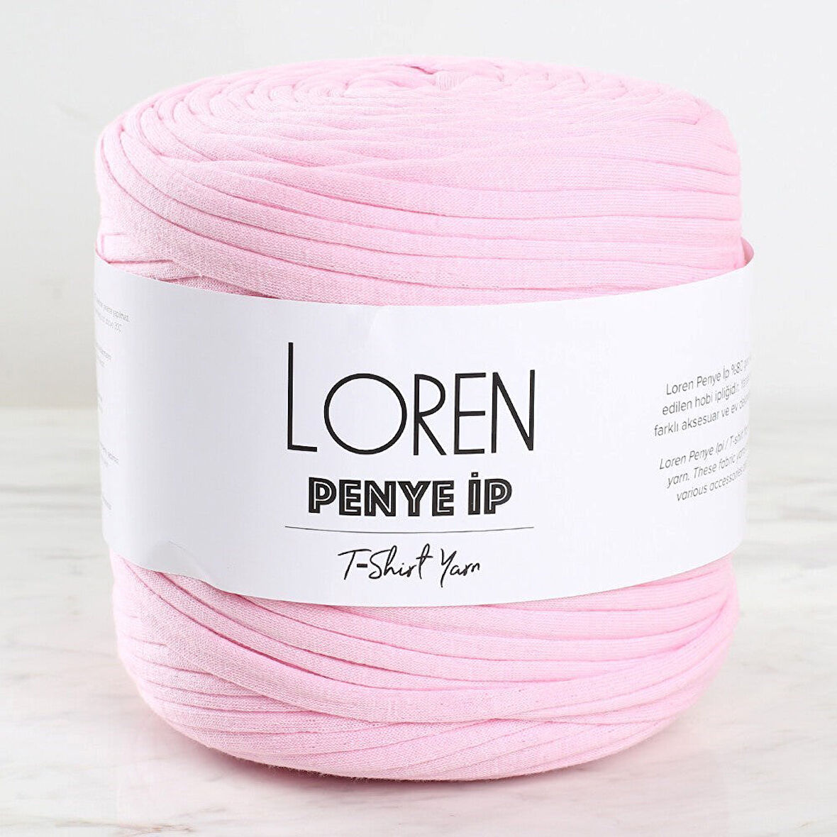 Loren Penye Kumaş El Örgü İpi Toz Pembe - 29 - 33505