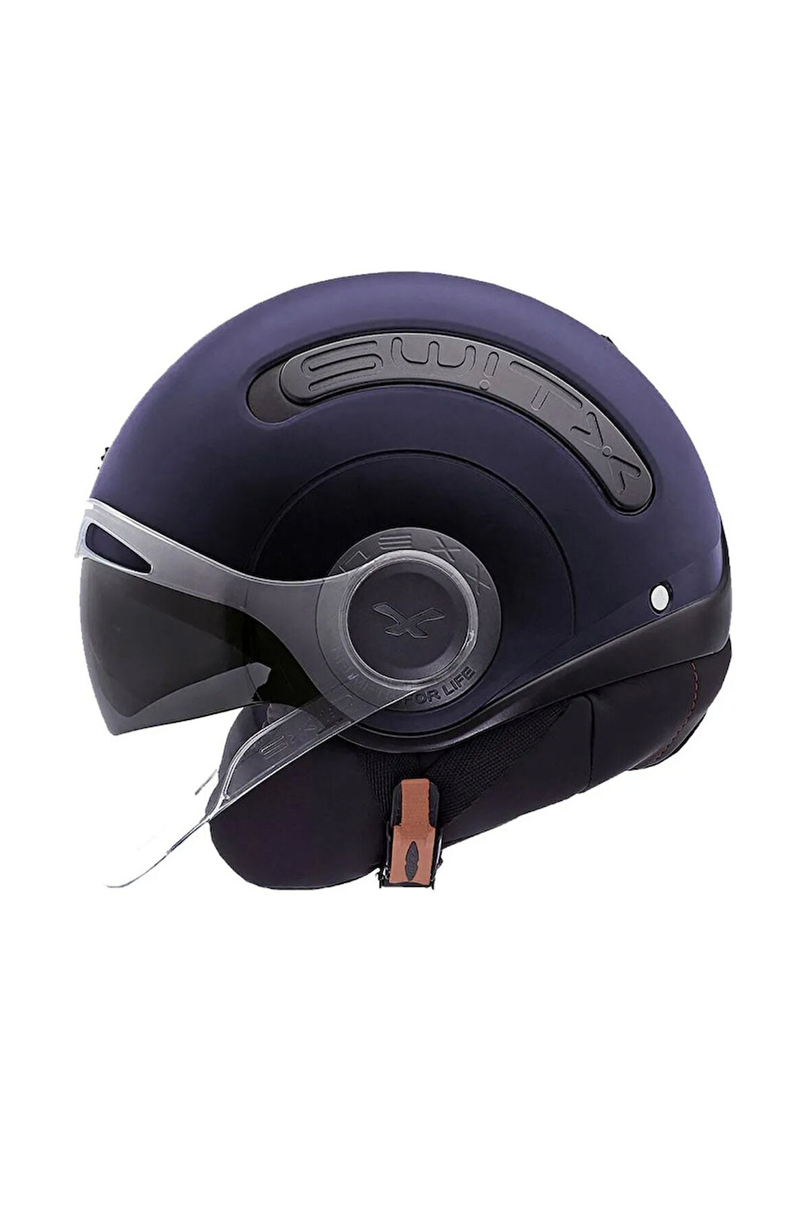 Sx.10 Yarım Kask Mat Mavi Small