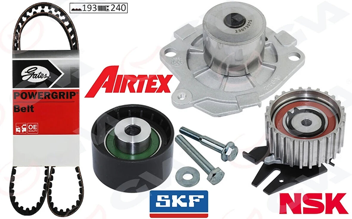 DEVİRDAİMLİ EKSANTRİK GERGİ KİTİ 193X240 DOBLO 01 BRAVA-BRAVO- 1996-2001 -PALIO 2000 MAREA 1996 1.9TD 7778565 55215666 46457742