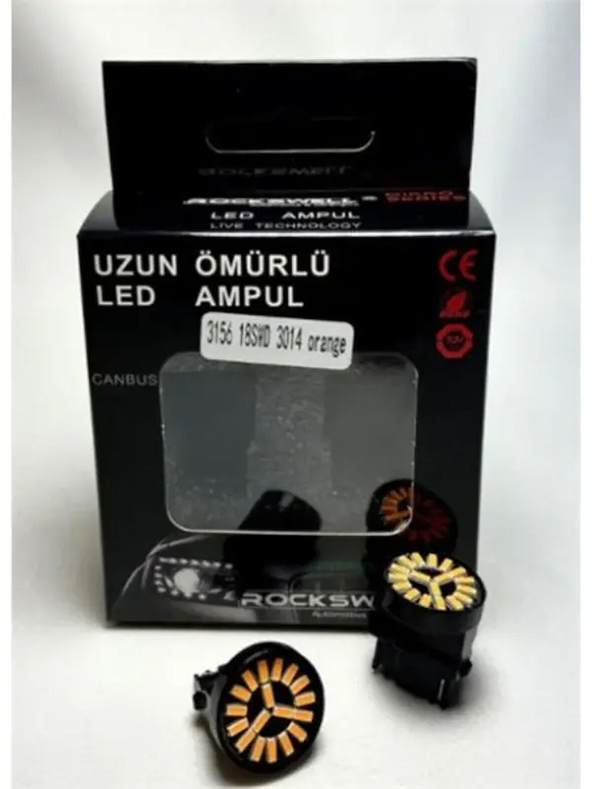 LED AMPUL T20 18 LED TURUNCU 12V