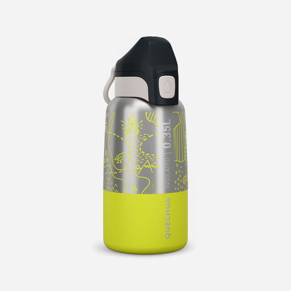 Çocuk Outdoor Paslanmaz Çelik Termos - 0,35 L - Yeşil