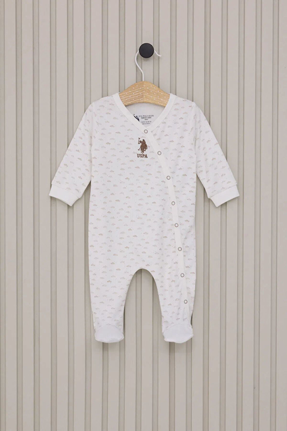 U.S.Polo Erkek Bebek Patikli Tulum USB2024 Krem