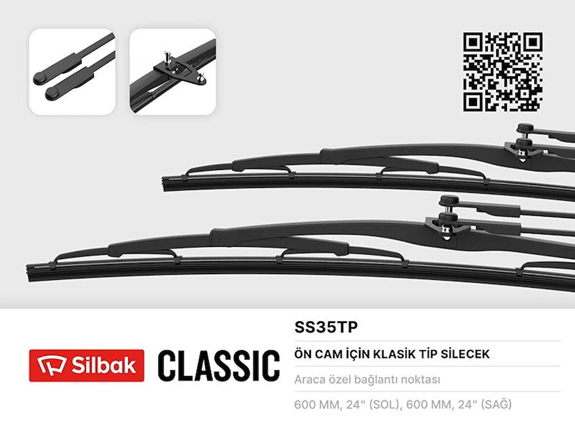 SİLECEK SÜPÜRGESİ 600MM IKARUS OTOBÜS-MAGIRUS-DEUTZ YMMERCEDES BENZ L310. 0310 1980 (2 ADET)