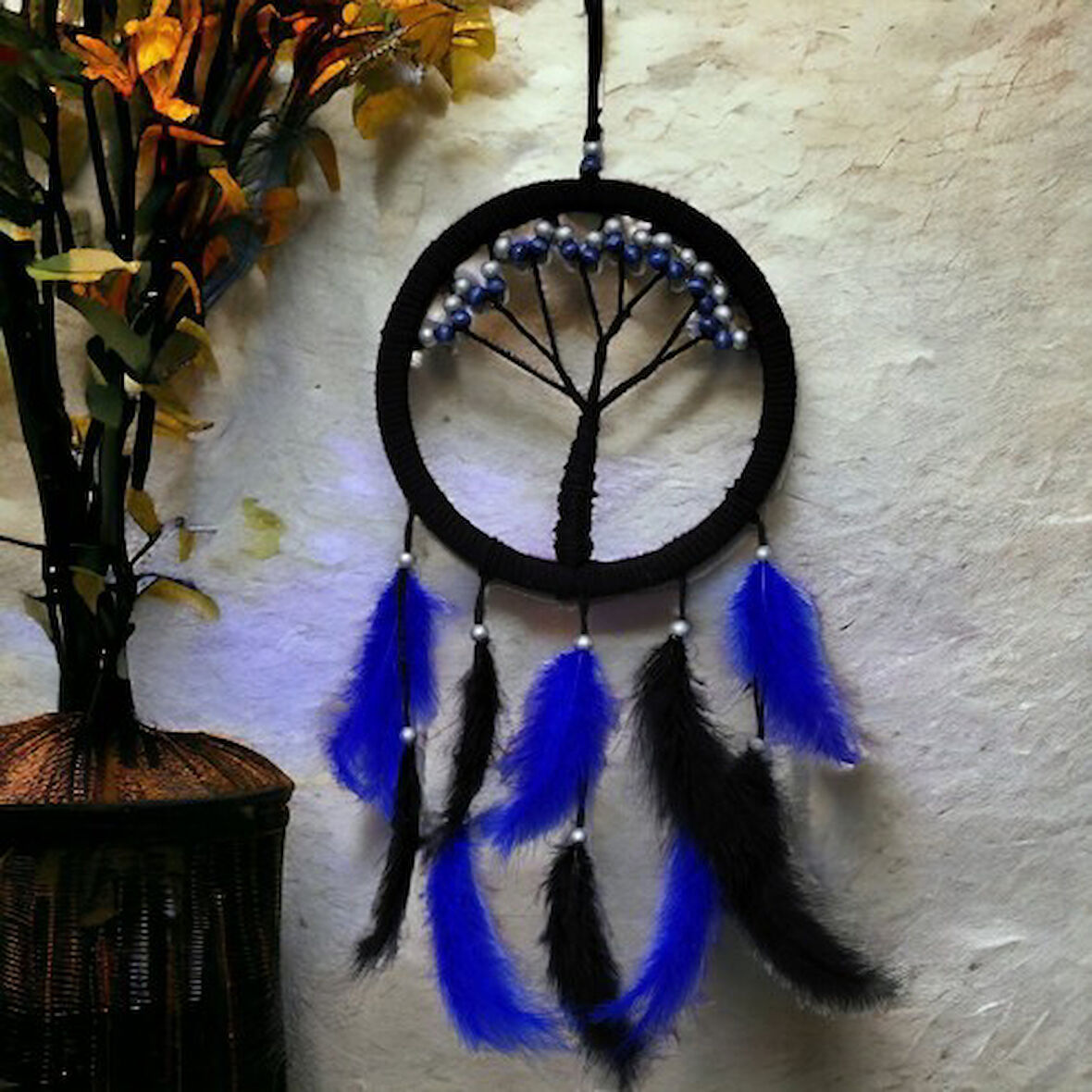 Mavi İncili Hayat Ağacı Dream Catcher 