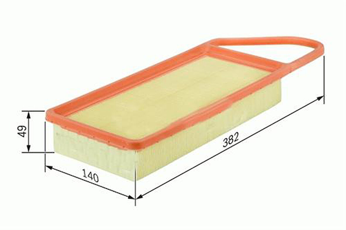 HAVA FİLTRESİ P206-P307 HDI 2001-2004 -C3 HDI-FIESTA 1.4 TDCI-FUSION TDCI SÜNGERLİ C3087/1 1444 102