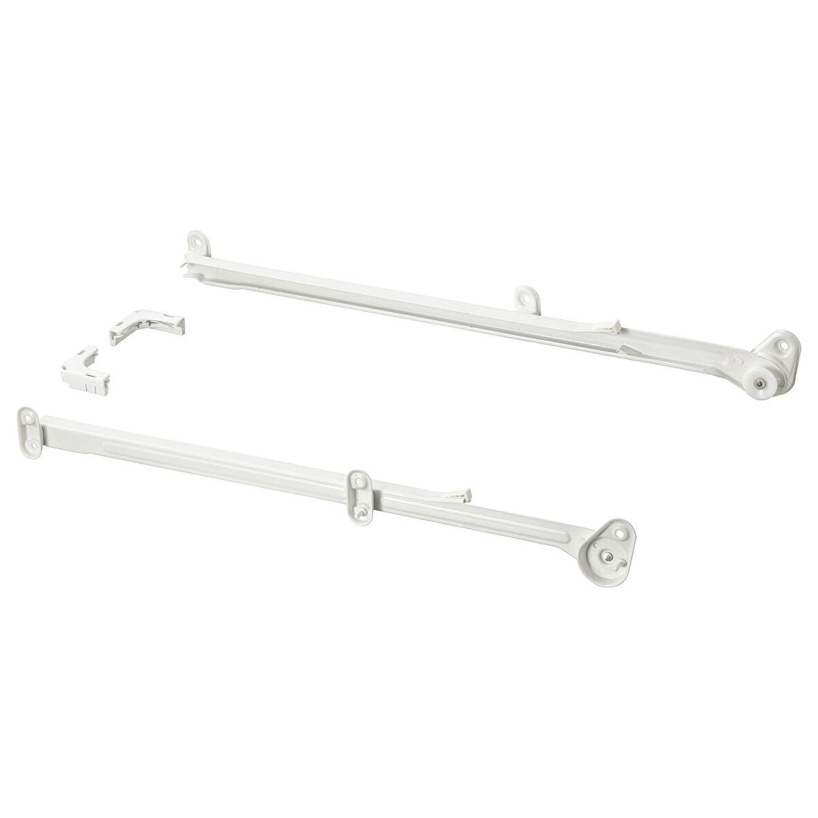 Gardırop içi sepet rayı, beyaz, 55 cm, 2 adet